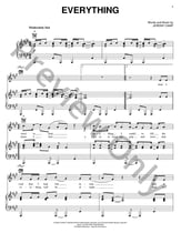 Everything piano sheet music cover